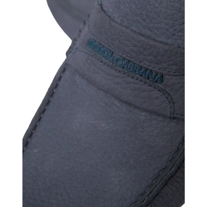 Dolce Gabbana Leather Moccasin Shoes Italian Style for Men &