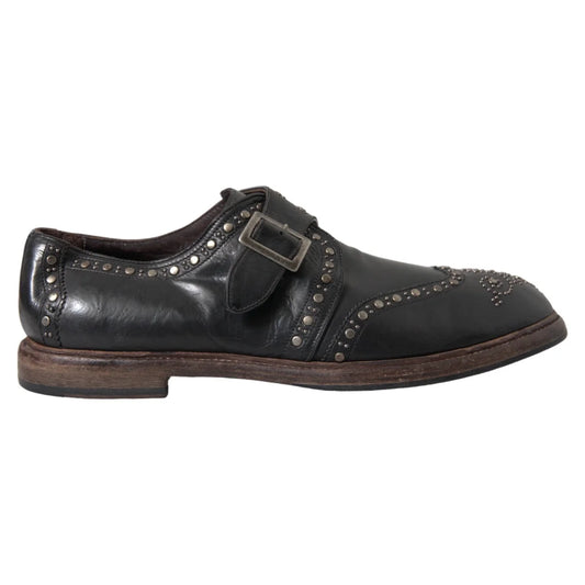 Dolce & Gabbana Leather Monk Strap Dress Shoes for Men
