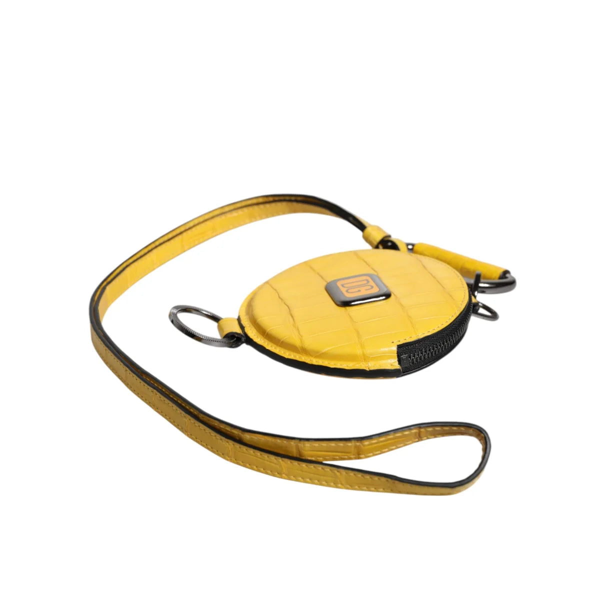 Dolce Gabbana Leather Wallet Luxury Style with Lanyard and Logo Plaque &