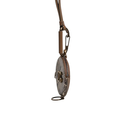 Dolce Gabbana Leather Wallet Steal with Logo Plaque and Lanyard &