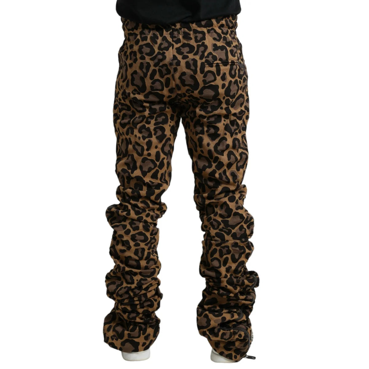 Dolce Gabbana Leopard Print Jogger with Drawstring Waistband Closure &