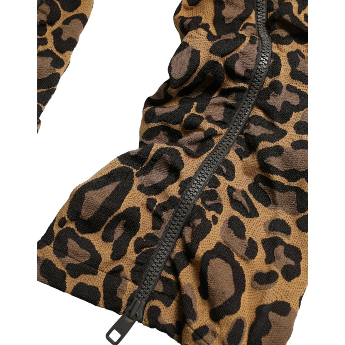 Dolce Gabbana Leopard Print Jogger with Drawstring Waistband Closure &