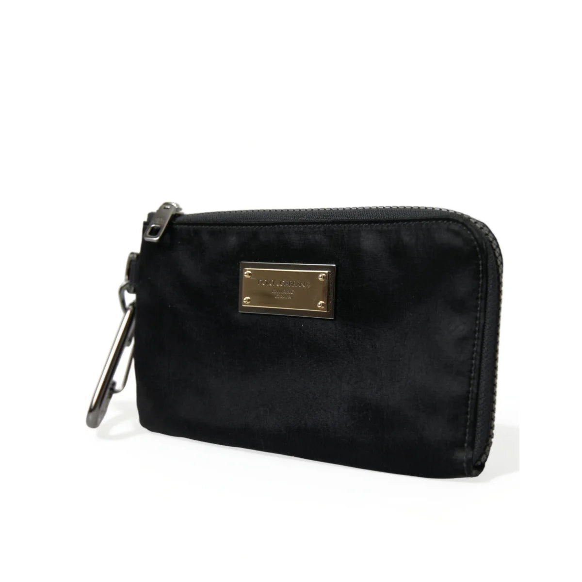 Dolce & Gabbana Leopard Print Nylon Calfskin Pouch