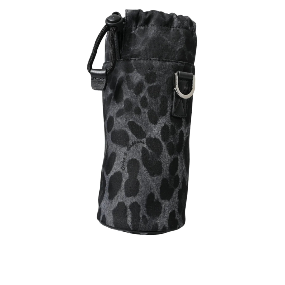 Dolce Gabbana Leopard Print Round Slim Bottle Cage &