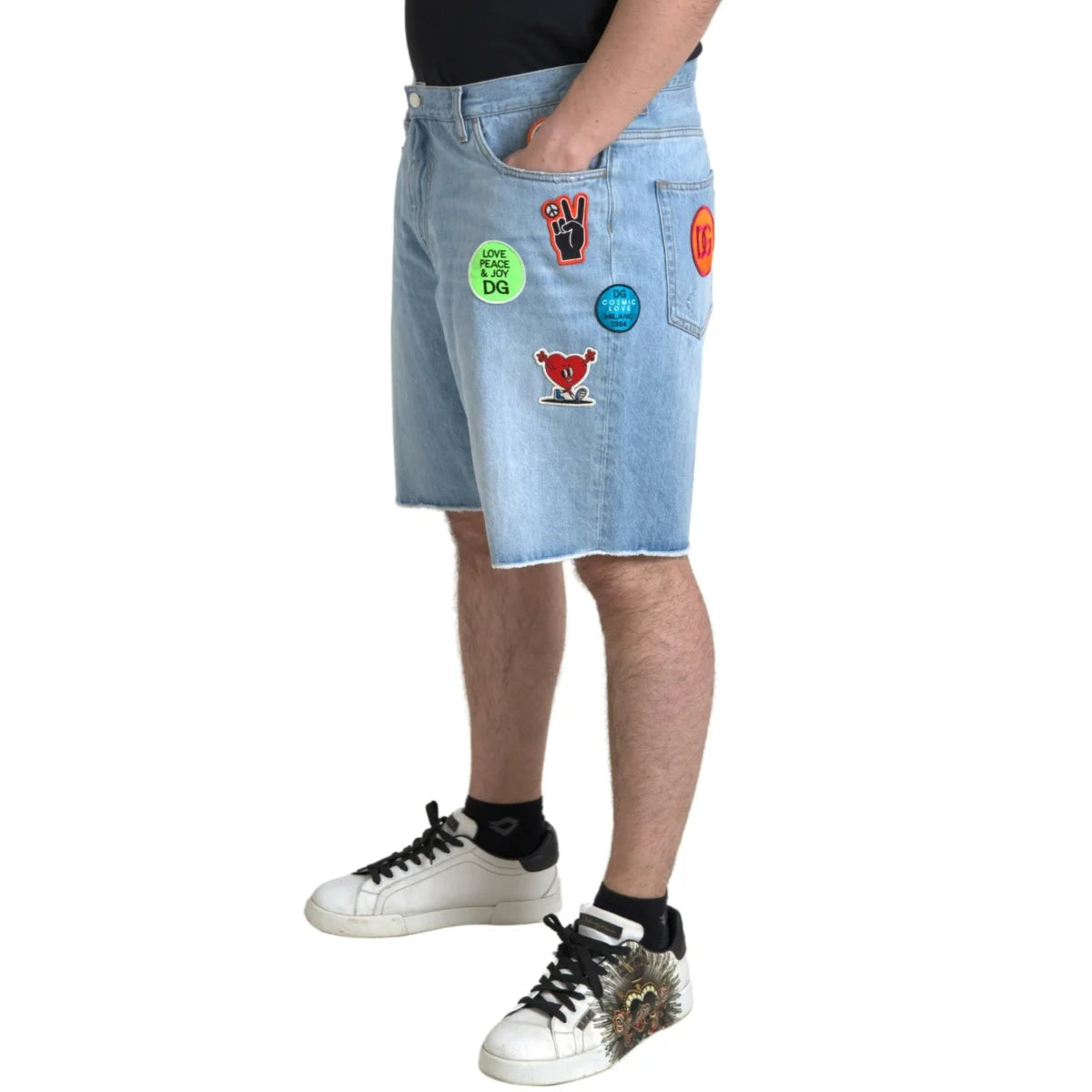 Dolce Gabbana Light Blue Bermuda Denim Shorts Premium Cotton &