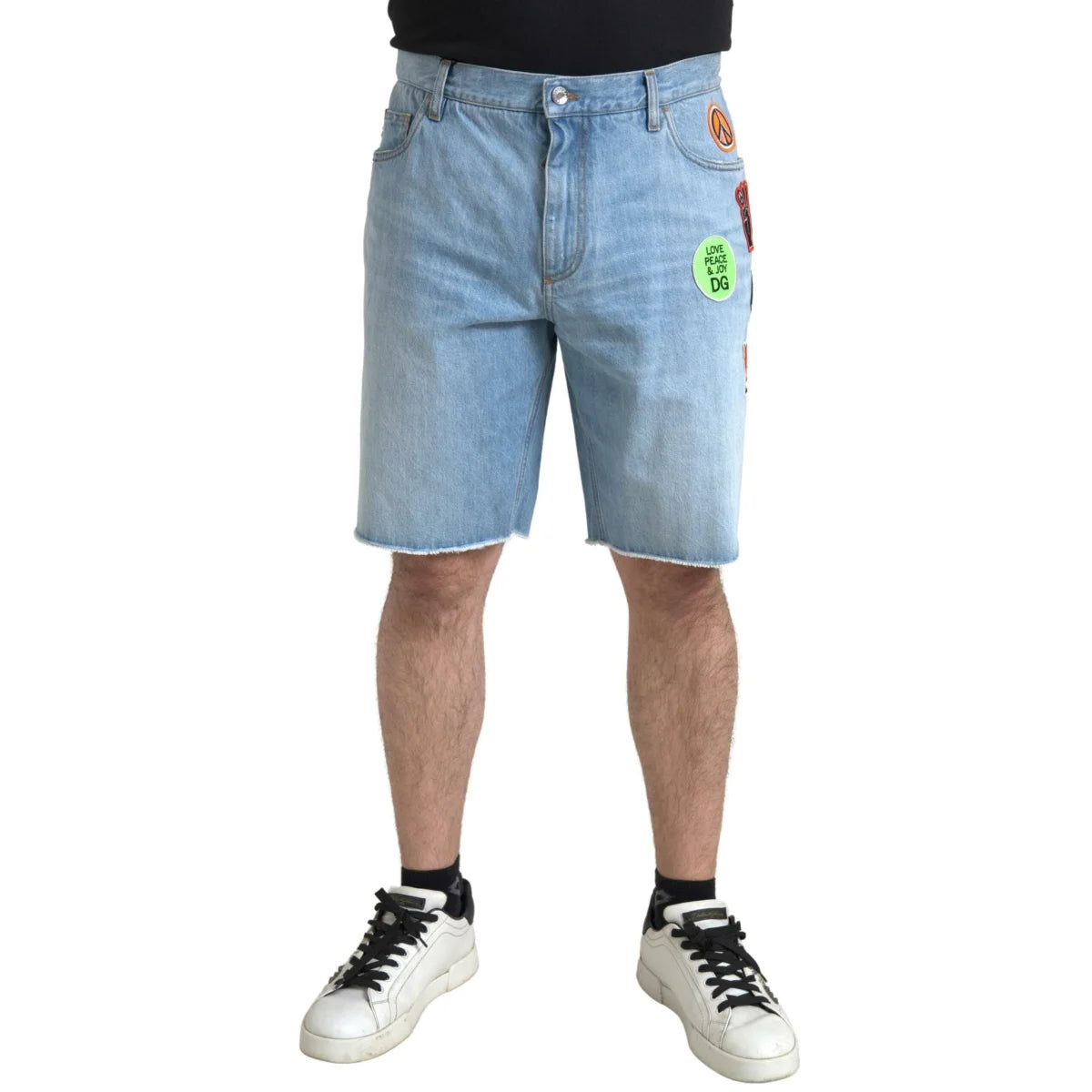 Dolce Gabbana Light Blue Bermuda Denim Shorts Premium Cotton &