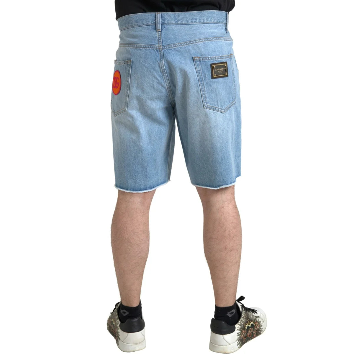 Dolce Gabbana Light Blue Bermuda Denim Shorts Premium Cotton &