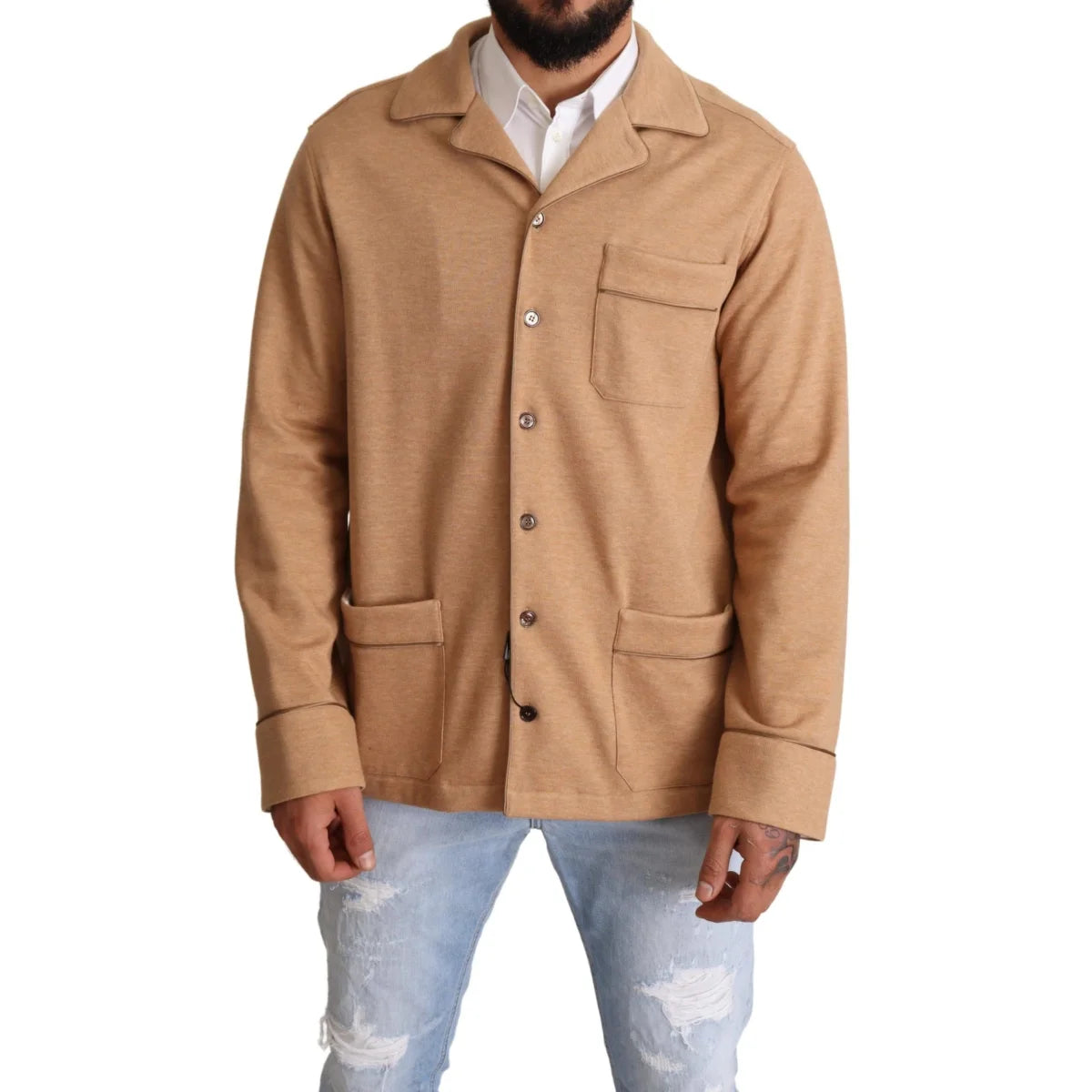 Dolce & Gabbana Light Blue Jacket Italian Style Elegance