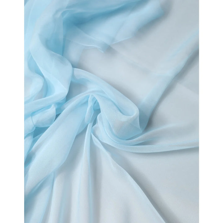Dolce and Gabbana Light Blue Neck Wrap for Effortless Summer Style &