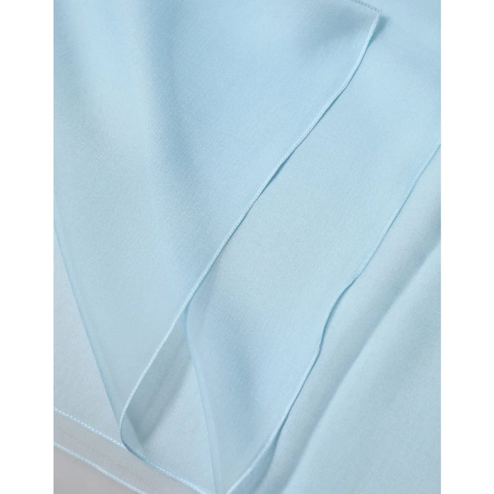Dolce and Gabbana Light Blue Neck Wrap for Effortless Summer Style &