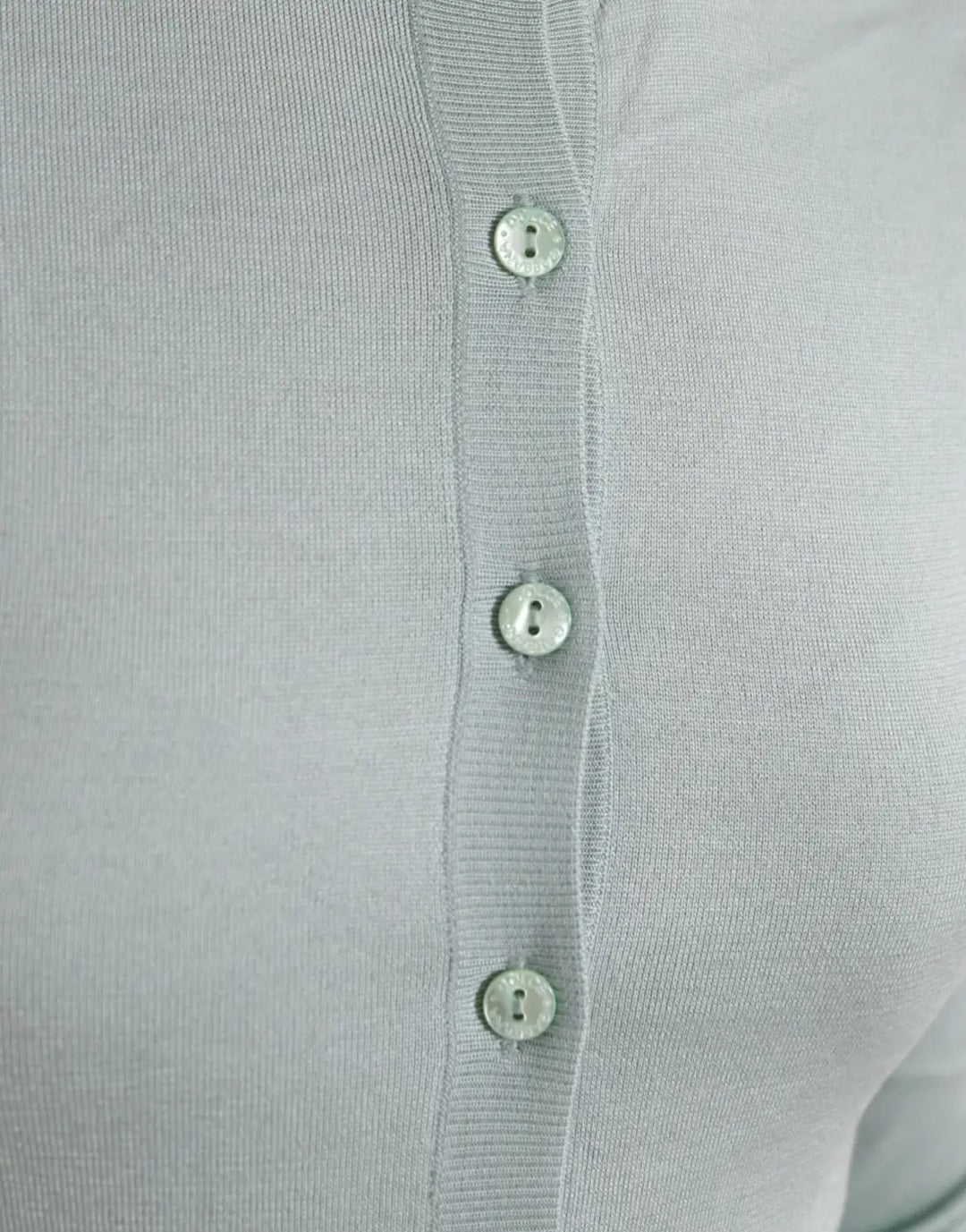 Dolce &amp; Gabbana Light Blue Silk Crew Neck Cardigan Sweater