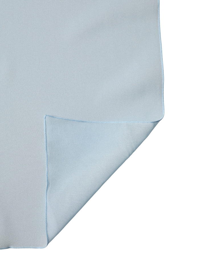 Dolce &amp; Gabbana Light Blue Silk Neck Wrap Shawl Stole 200cm x 64cm Scarf