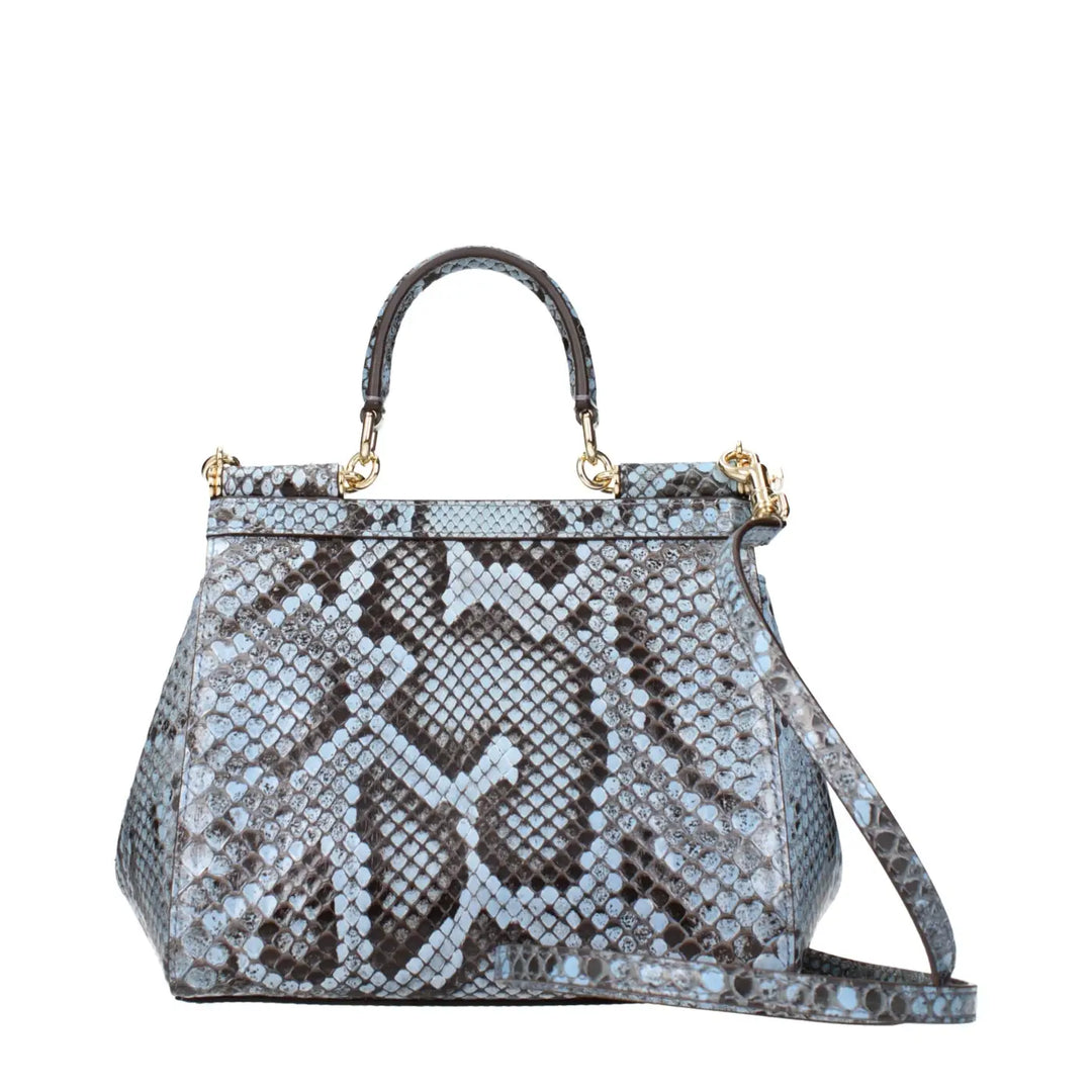 Dolce &amp; Gabbana Light Blue Skin Handbag