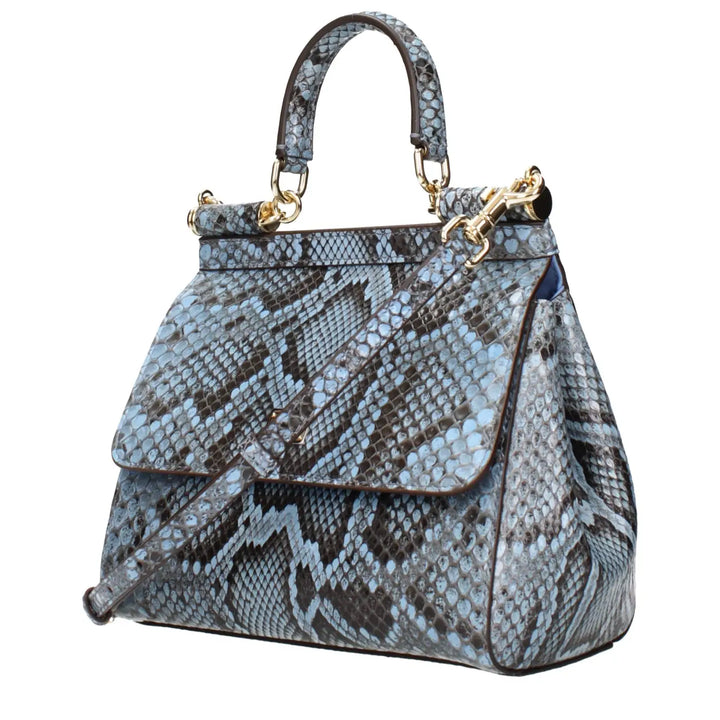Dolce &amp; Gabbana Light Blue Skin Handbag