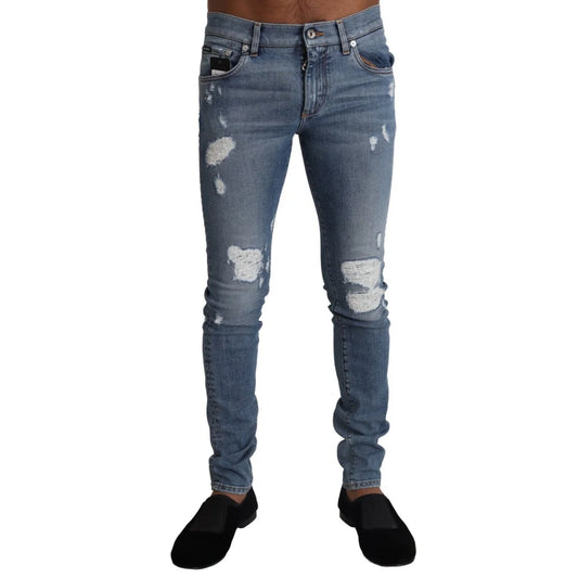 Dolce & Gabbana Light Blue Skinny Denim Sensation