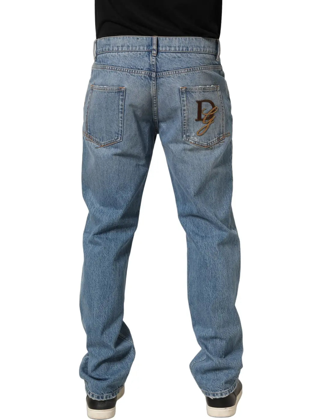 Dolce &amp; Gabbana Light Blue Washed MidWaist Classic Denim Jeans