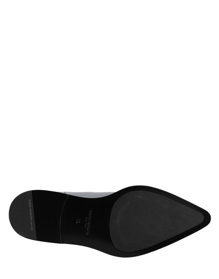 Dolce &amp; Gabbana Light Gray Chelsea Short Ankle Boots Shoes