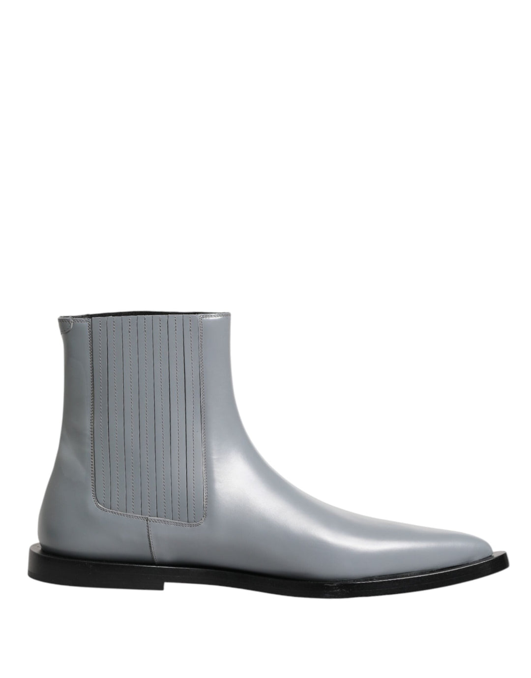 Dolce &amp; Gabbana Light Gray Chelsea Short Ankle Boots Shoes