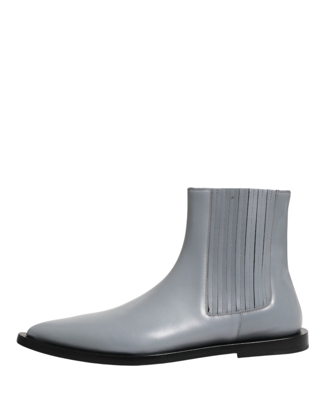 Dolce &amp; Gabbana Light Gray Chelsea Short Ankle Boots Shoes