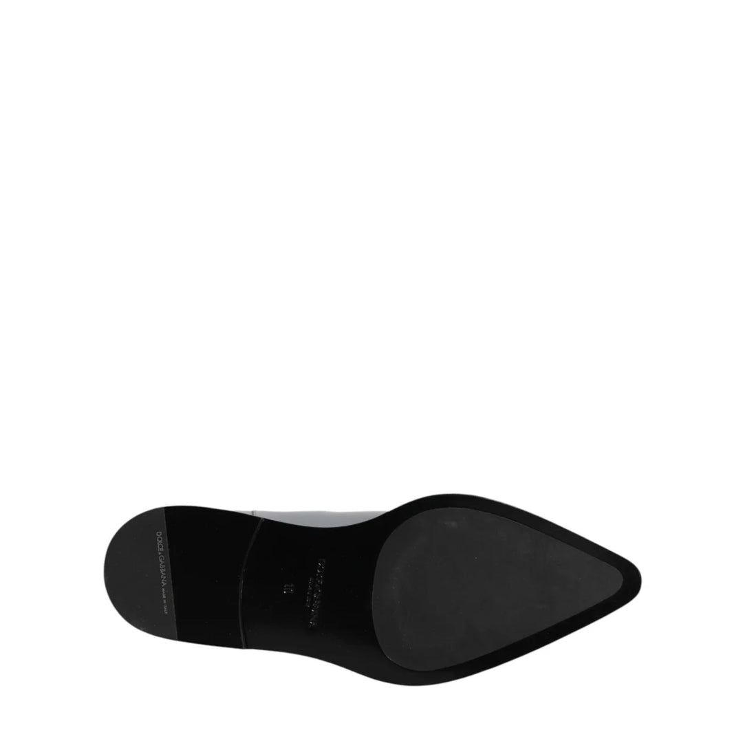 Dolce &amp; Gabbana Light Gray Chelsea Short Ankle Boots Shoes