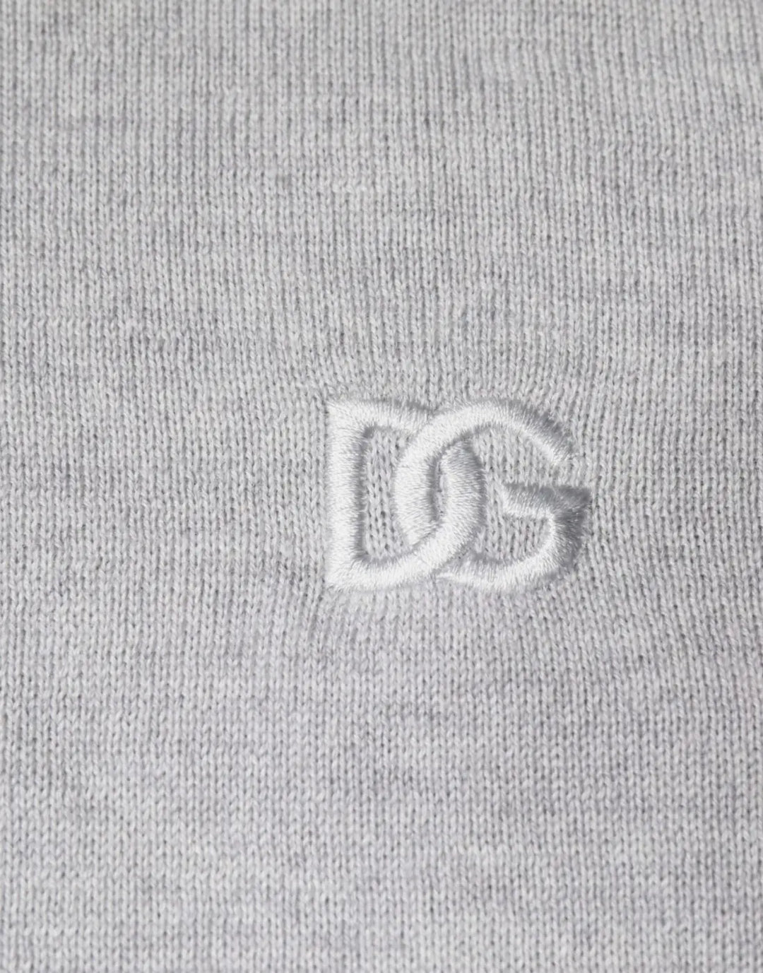 Dolce &amp; Gabbana Light Gray Wool Crew Neck Pullover Sweater