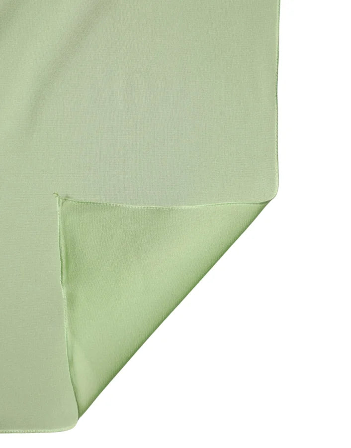 Dolce &amp; Gabbana Light Green Silk Neck Wrap Shawl Stole 200cm x 64cm Scarf