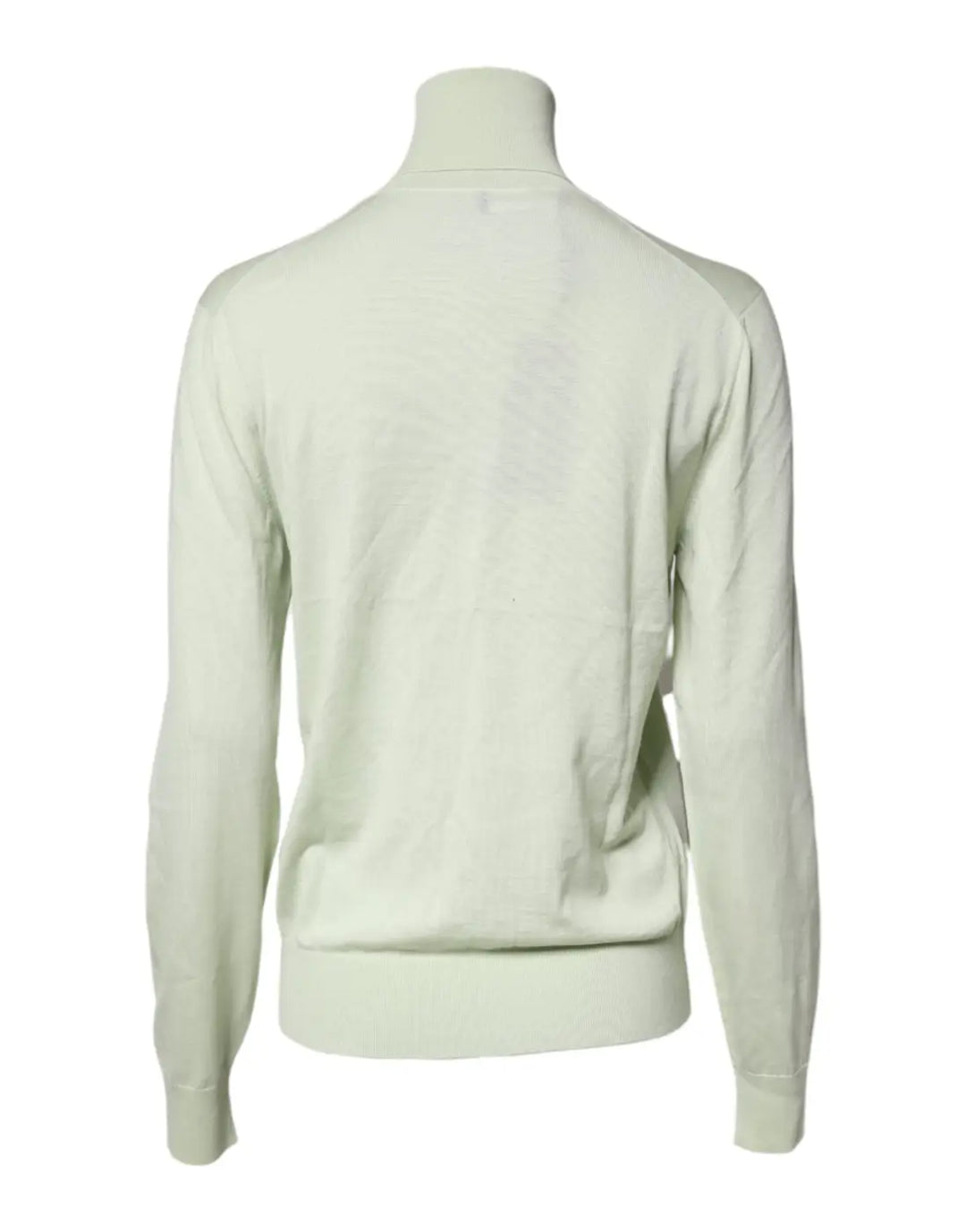 Dolce &amp; Gabbana Light Green Wool Turtleneck Pullover Sweater