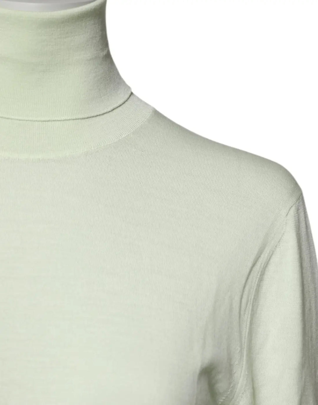 Dolce &amp; Gabbana Light Green Wool Turtleneck Pullover Sweater