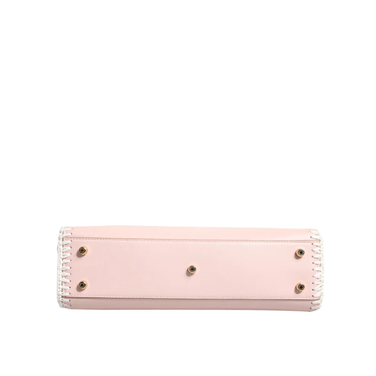 Dolce & Gabbana Light Pink Leather Crossbody Bag with Gold Hardware