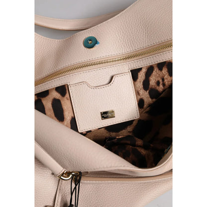 Dolce Gabbana Light Pink Logo Plaque Tote Bag for Women &