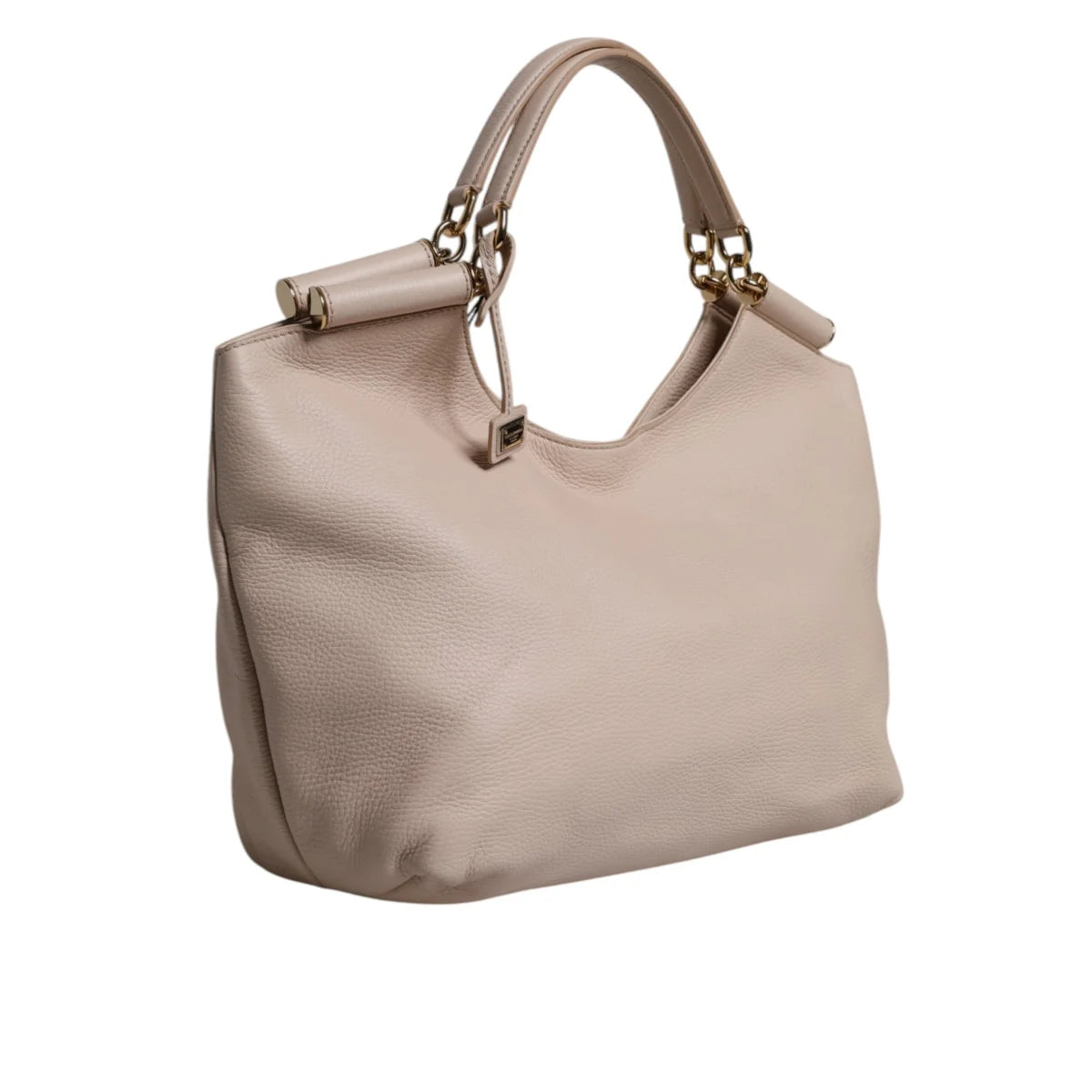 Dolce Gabbana Light Pink Logo Plaque Tote Bag for Women &