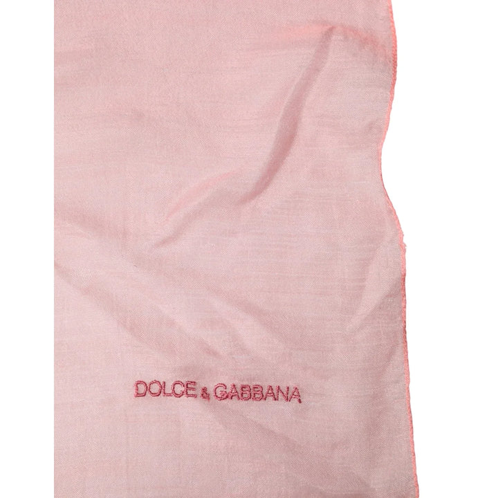 Dolce &amp; Gabbana Light Pink Neck Wrap for Men Lightweight and Stylish