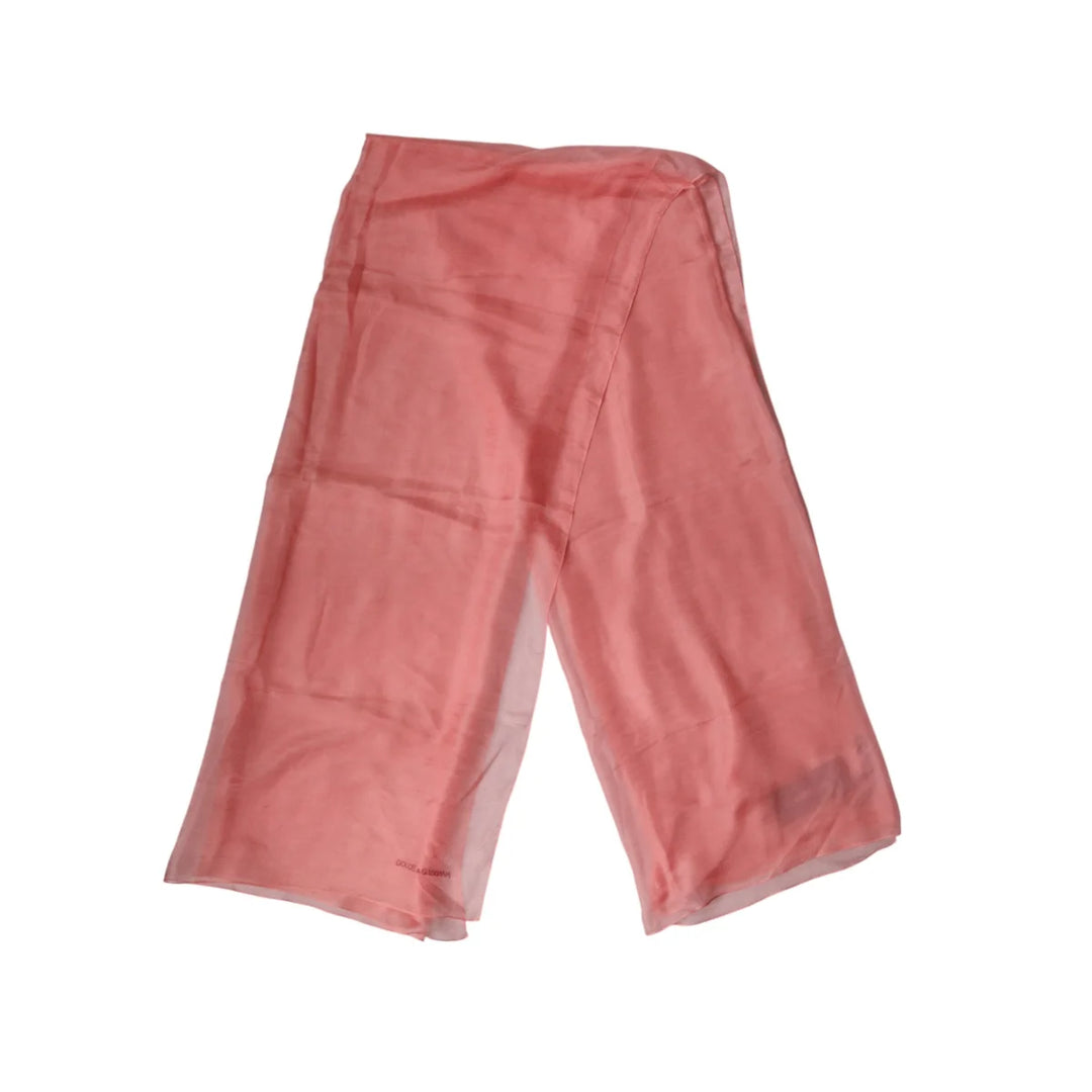 Dolce &amp; Gabbana Light Pink Neck Wrap for Men Lightweight and Stylish