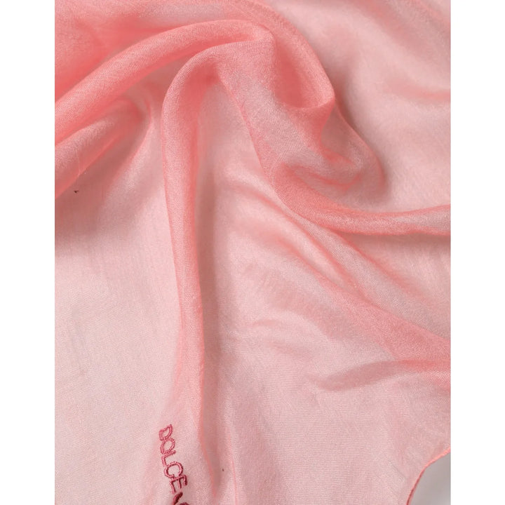 Dolce &amp; Gabbana Light Pink Neck Wrap for Men Lightweight and Stylish