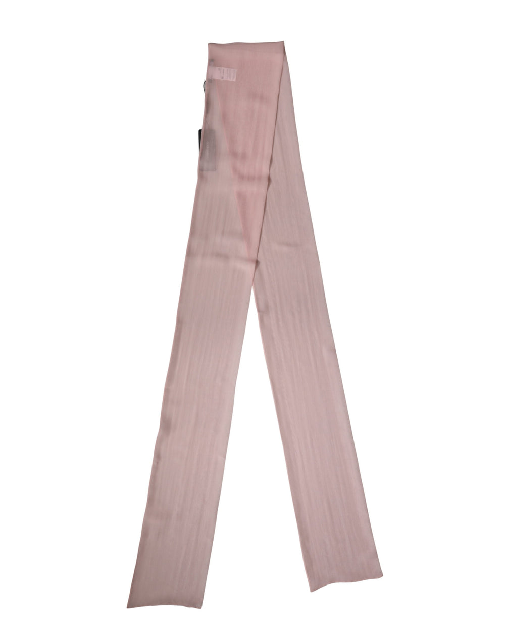 Dolce & Gabbana Light Pink Silk Neck Wrap Shawl Stole 293cm x 19cm Scarf