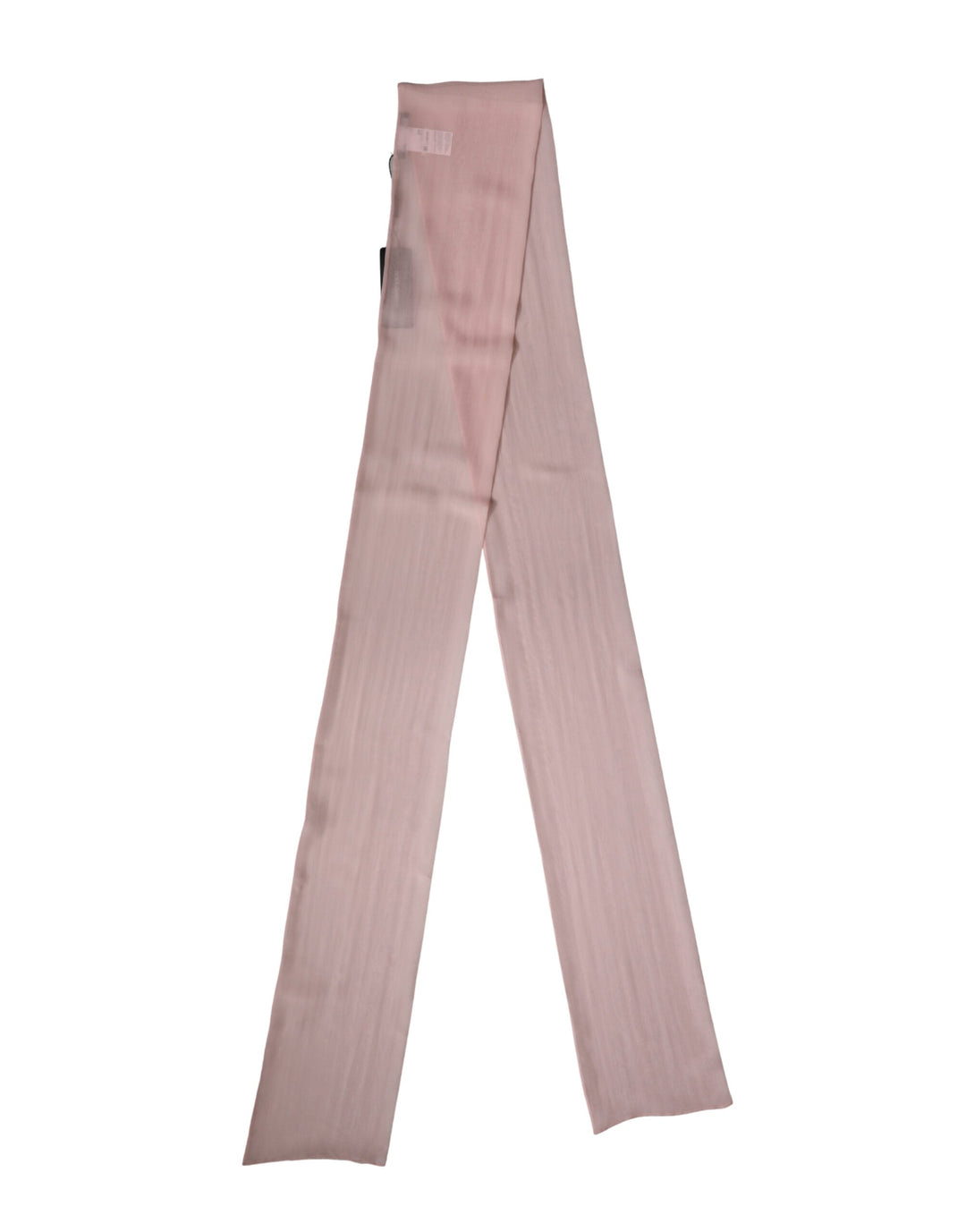 Dolce &amp; Gabbana Light Pink Silk Neck Wrap Shawl Stole 293cm x 19cm Scarf