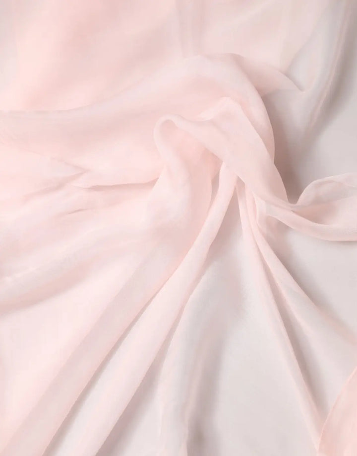 Dolce &amp; Gabbana Light Pink Stole Silk Neck Wrap Shawl Scarf