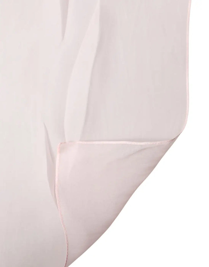 Dolce &amp; Gabbana Light Pink Stole Silk Neck Wrap Shawl Scarf