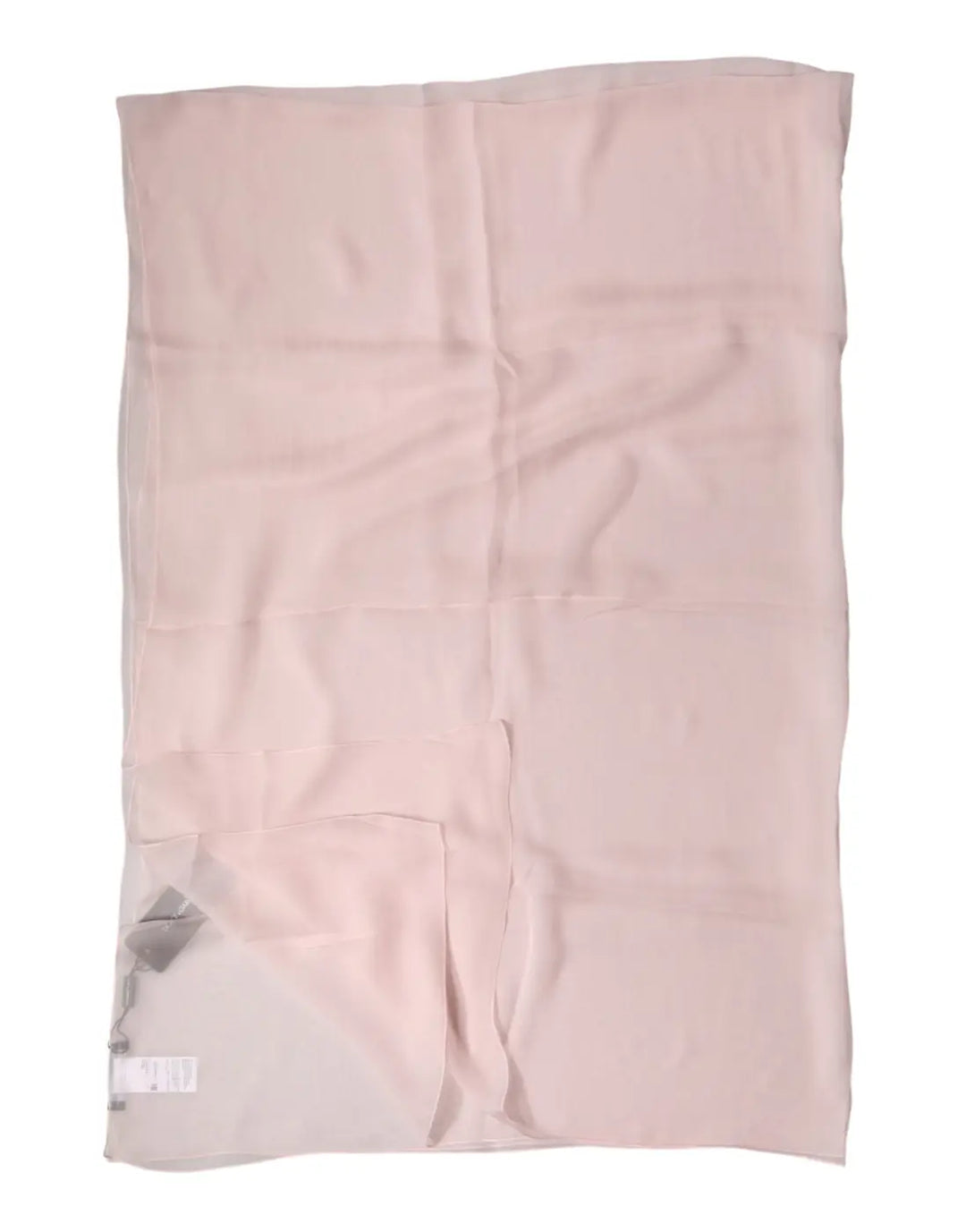 Dolce &amp; Gabbana Light Pink Stole Silk Neck Wrap Shawl Scarf