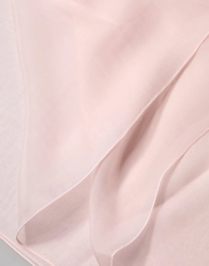 Dolce &amp; Gabbana Light Pink Stole Silk Neck Wrap Shawl Scarf