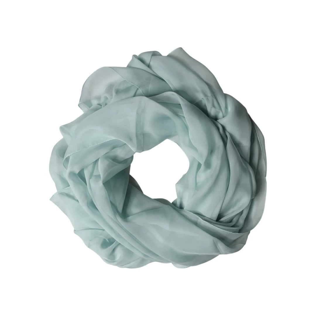 Dolce and Gabbana Light Teal Neck Wrap for Effortless Summer Style &