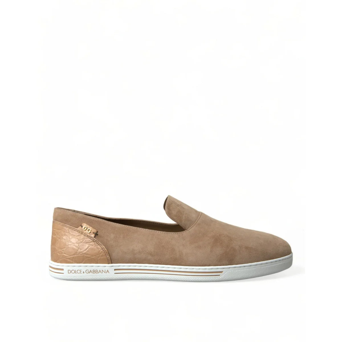 Dolce Gabbana Loafers Luxe Suede Leather Masterpiece &
