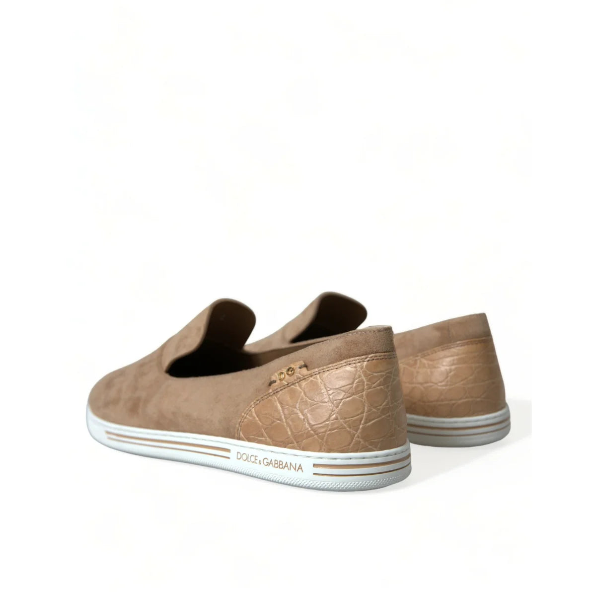 Dolce Gabbana Loafers Luxe Suede Leather Masterpiece &