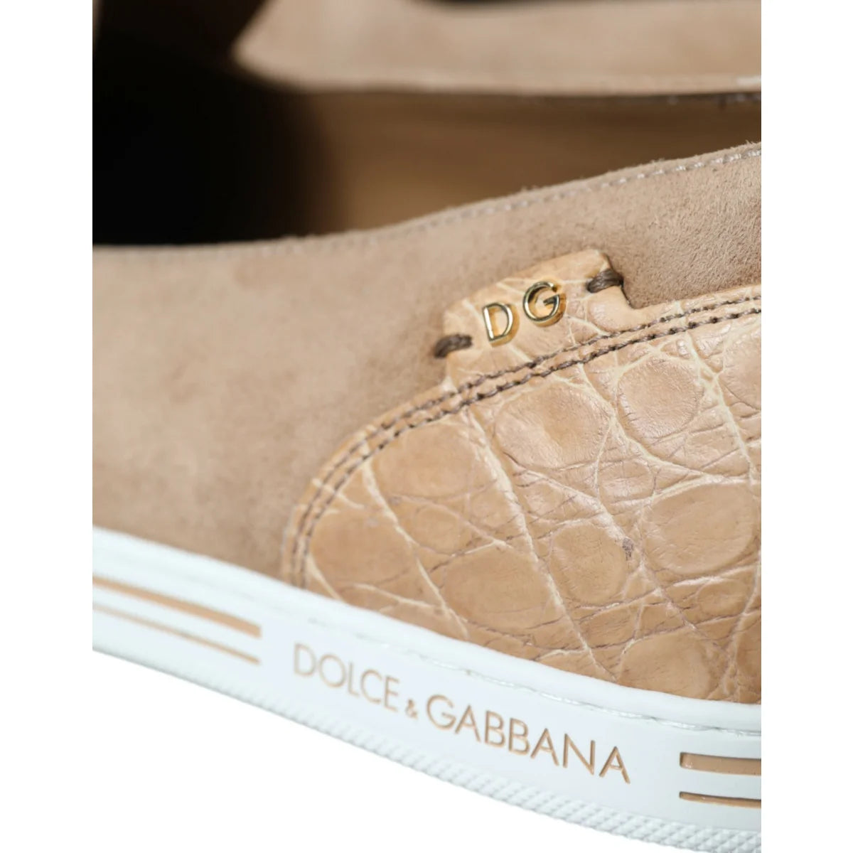 Dolce Gabbana Loafers Luxe Suede Leather Masterpiece &