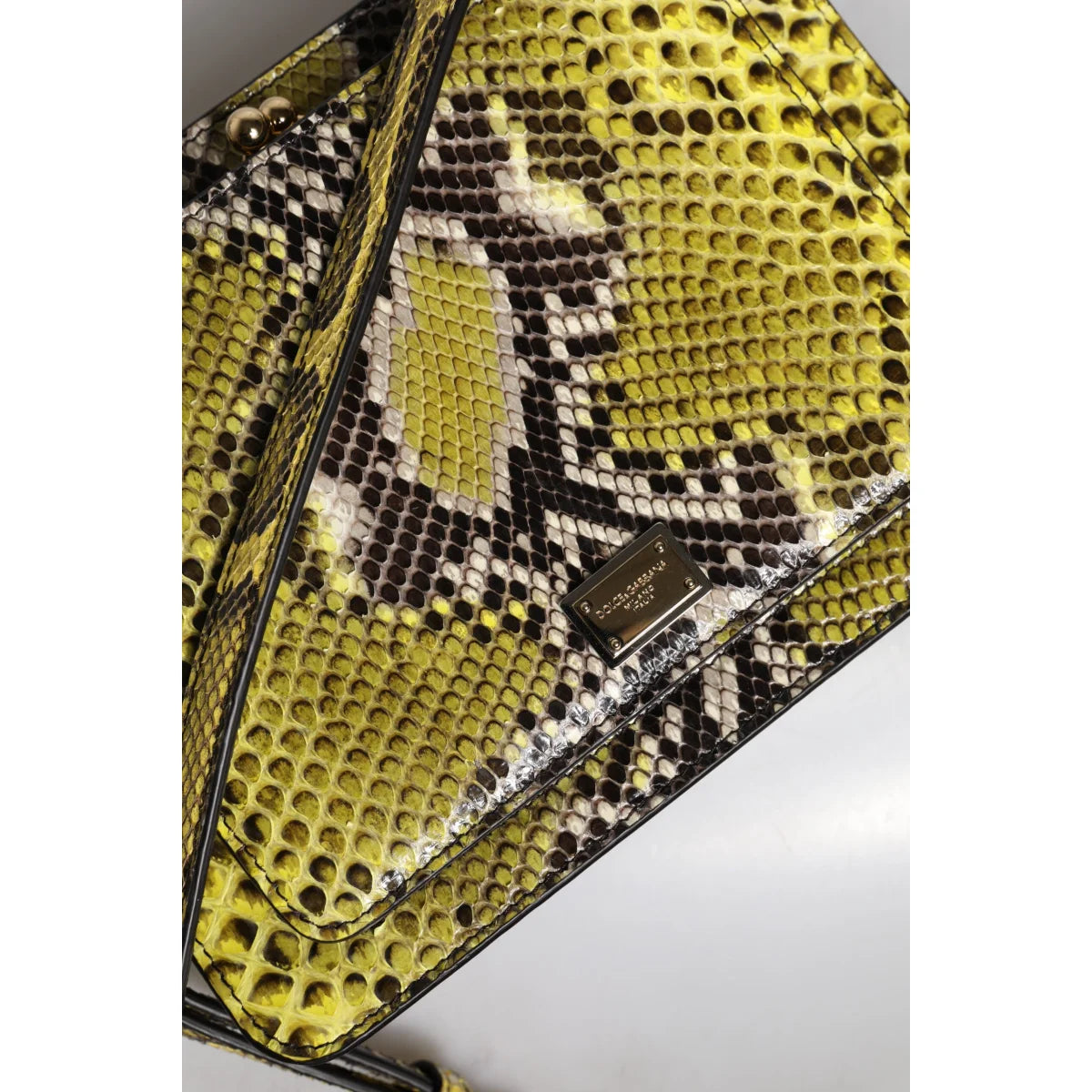 Dolce Gabbana Logo Crossbody Bag with Gold DG Plaque &