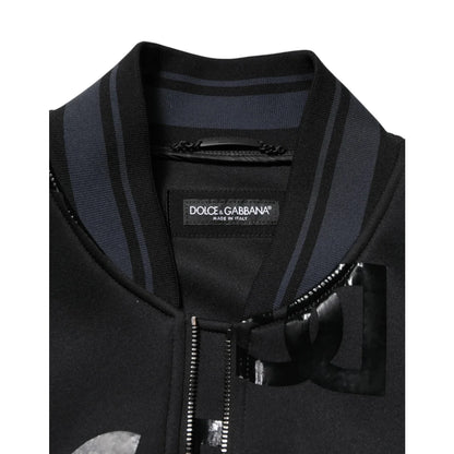 Dolce Gabbana Logo Mania Bomber Jacket Explosion Long Sleeve Zip &