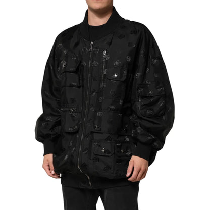 Dolce & Gabbana Logo Mania Windbreaker Jacket Cargo Style