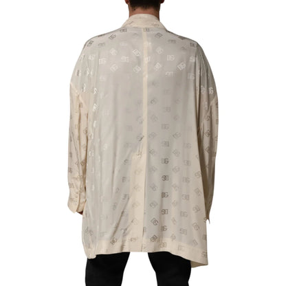 Dolce Gabbana Logo Monogram Jacket Long Sleeve Designer Coat &