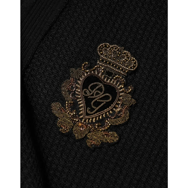Dolce &amp; Gabbana Long Sleeve Pullover Sweater in Soft Silk
