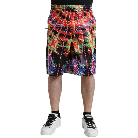 Dolce Gabbana Luminary Print Bermuda Shorts in Vibrant Design &